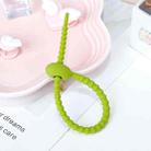 20 PCS Silicone Data Cable Storage Strap Cable Organizer(Green) - 1