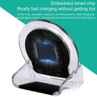 2pcs A9199 10W 3 in 1 Vertical LED Crystal Wireless Charger(Blue) - 6