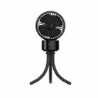 S960 Portable Shaking Head Stroller Octopus Clip USB Fan(Black) - 1