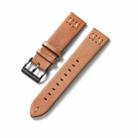 X Suture Quick Release Thick Waterproof Watch Band, Specification: 20mm(Khaki) - 1