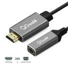 QGeeM QG-HD02 HDMI Single to Mini DP Converter(Silver Gray) - 2