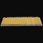 Pudding Double-layer Two-color 108-key Mechanical Translucent Keycap(Lemon Yellow) - 1