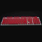 Pudding Double-layer Two-color 108-key Mechanical Translucent Keycap(Red) - 1