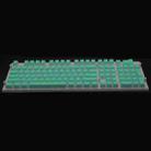 Pudding Double-layer Two-color 108-key Mechanical Translucent Keycap(Cyan) - 1