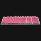 Pudding Double-layer Two-color 108-key Mechanical Translucent Keycap(Pink) - 1