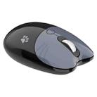 M3 3 Keys Cute Silent Laptop Wireless Mouse, Spec: Bluetooth Wireless Version (Gray Black) - 1