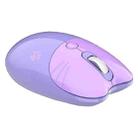 M3 3 Keys Cute Silent Laptop Wireless Mouse, Spec: Bluetooth Wireless Version (Purple) - 1