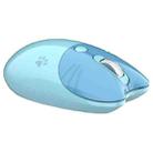 M3 3 Keys Cute Silent Laptop Wireless Mouse, Spec: Bluetooth Wireless Version (Blue) - 1