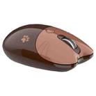 M3 3 Keys Cute Silent Laptop Wireless Mouse, Spec: Bluetooth Wireless Version (Brown) - 1