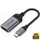 QGeeM QG-UA01 USB TYPE-C To HDMI Adapter(Silver Gray) - 1