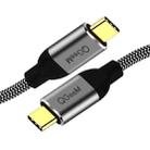 QGeeM QG-CC03 Type-C to Type-C USB3.1 Data Cable, Length: 1.2m(Black) - 1