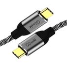 QGeeM QG-CC03 Type-C to Type-C USB3.1 Data Cable, Length: 1.8m(Black) - 1