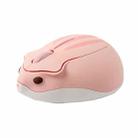 3 Keys 2.4G Wireless Hamster Shape Mouse(Pink) - 1