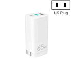 QGeeM QG-CHGAN01 65W 3 In 1 Gallium Nitride PD3.0 Charger, Style: US Plug (White) - 1