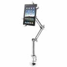 TB-03 Aluminum Alloy Tablet PC Stand Lazy Bedside Desktop Folding Camera Microphone Stand(Silver) - 1