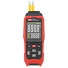 TASI Contact Temperature Meter K-Type Thermocouple Probe Thermometer, Style: TA612B Dual Channels - 1