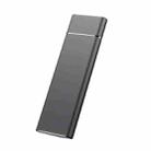 M.2 USB3.1 SSD Mobile Solid State Drive Aluminum Alloy Type-C Hard Drive, Capacity: 6TB(Black) - 1