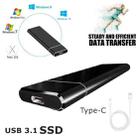M.2 USB3.1 SSD Mobile Solid State Drive Aluminum Alloy Type-C Hard Drive, Capacity: 6TB(Black) - 4