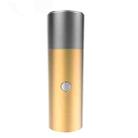 BT201 Small Steel Gun Flashlight Bluetooth Speaker Outdoor Waterproof Metal Small Speaker(Gold) - 1
