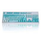 104 Keys Light-transmitting Dip-dyed Keycaps(Frost Blue) - 1