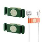 2 PCS Rotatable Winder Data Cable Wire Organizer( Green) - 1