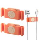 2 PCS Rotatable Winder Data Cable Wire Organizer(Orange) - 1