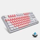 87/108 Keys Gaming Mechanical Keyboard, Colour: FY87 White Shell Green Shaft - 1