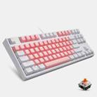 87/108 Keys Gaming Mechanical Keyboard, Colour: FY87 White Shell Tea Shaft - 1