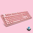 87/108 Keys Gaming Mechanical Keyboard, Colour: FY108 Pink Shell Pink Cap Green Shaft  - 1