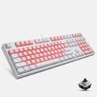 87/108 Keys Gaming Mechanical Keyboard, Colour: FY108 White Shell Black Shaft - 1