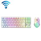 ZIYOU LANG T87 Gaming Luminous Wireless Keyboard and Mouse Set(White) - 1