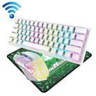 ZIYOU LANG  T61 61 Keys Luminous Wireless Gaming Keyboard And Mouse Set(White) - 1