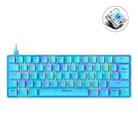 ZIYOU LANG T60 62-Key RGB Luminous Mechanical Wired Keyboard, Cable Length:1.5m(Blue Green Shaft) - 1