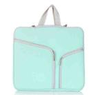 T228 Diving Material Computer Bag Multi-pocket Laptop Liner Bag, Size: 13 Inch(Mint Green) - 1