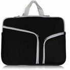 T228 Diving Material Computer Bag Multi-pocket Laptop Liner Bag, Size: 17 Inch(Black) - 1