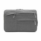 Zipper Type Polyester Business Laptop Liner Bag, Size: 11.6 Inch(Light Grey) - 1