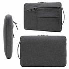 Zipper Type Polyester Business Laptop Liner Bag, Size: 11.6 Inch(Light Grey) - 3