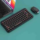 LANGTU LT700 85 Keys Wireless Film Silent Punk Keyboard and Mouse Set(Black) - 1