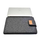 Vertical Felt Laptop Bag Tablet Sleeve Bag, Size: 11 Inch(Dark Gray) - 1