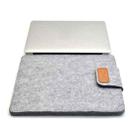 Vertical Felt Laptop Bag Tablet Sleeve Bag, Size: 13 Inch(Light Grey) - 1