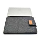 Vertical Felt Laptop Bag Tablet Sleeve Bag, Size: 14 Inch(Dark Gray) - 1