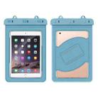 PB-01 Tablet PC Waterproof Bag For Below 9 Inches(Gray Blue) - 1