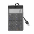 Sunreed SKB886S 19 Keys Wired Keypad With Digital USB Interface, Cable Length: 1.5m(Black) - 1