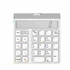 Sunreed KC9001S 29 Keys Financial Office Digital Bluetooth Keyboard With Display, Style: Single Zero Version (White) - 1