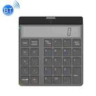 Sunreed KC9001S 29 Keys Financial Office Digital Bluetooth Keyboard With Display, Style: Double Zero Version (Black) - 1