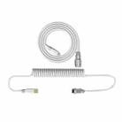 Type-C Detachable Gaming Mechanical Keyboard Data Cable, Length:2.2m(White) - 1