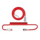Type-C Detachable Gaming Mechanical Keyboard Data Cable, Length:2.2m(Red) - 1