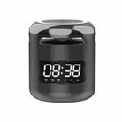 JM01 Mini Card Outdoor Portable Wireless Bluetooth Speaker Clock(Black) - 1