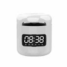 JM01 Mini Card Outdoor Portable Wireless Bluetooth Speaker Clock(White) - 1