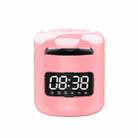 JM01 Mini Card Outdoor Portable Wireless Bluetooth Speaker Clock(Pink) - 1